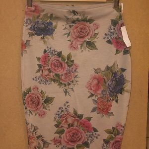 Floral Pencil Skirt